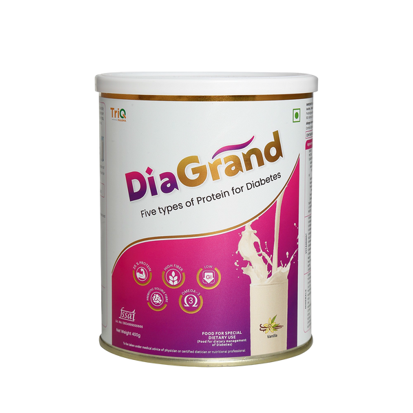 DiaGrand Low-GI Protein for Diabetes Nutrition | 5 Protein Sources | TriQ