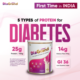 DiaGrand Low-GI Protein for Diabetes Nutrition | 5 Protein Sources | TriQ